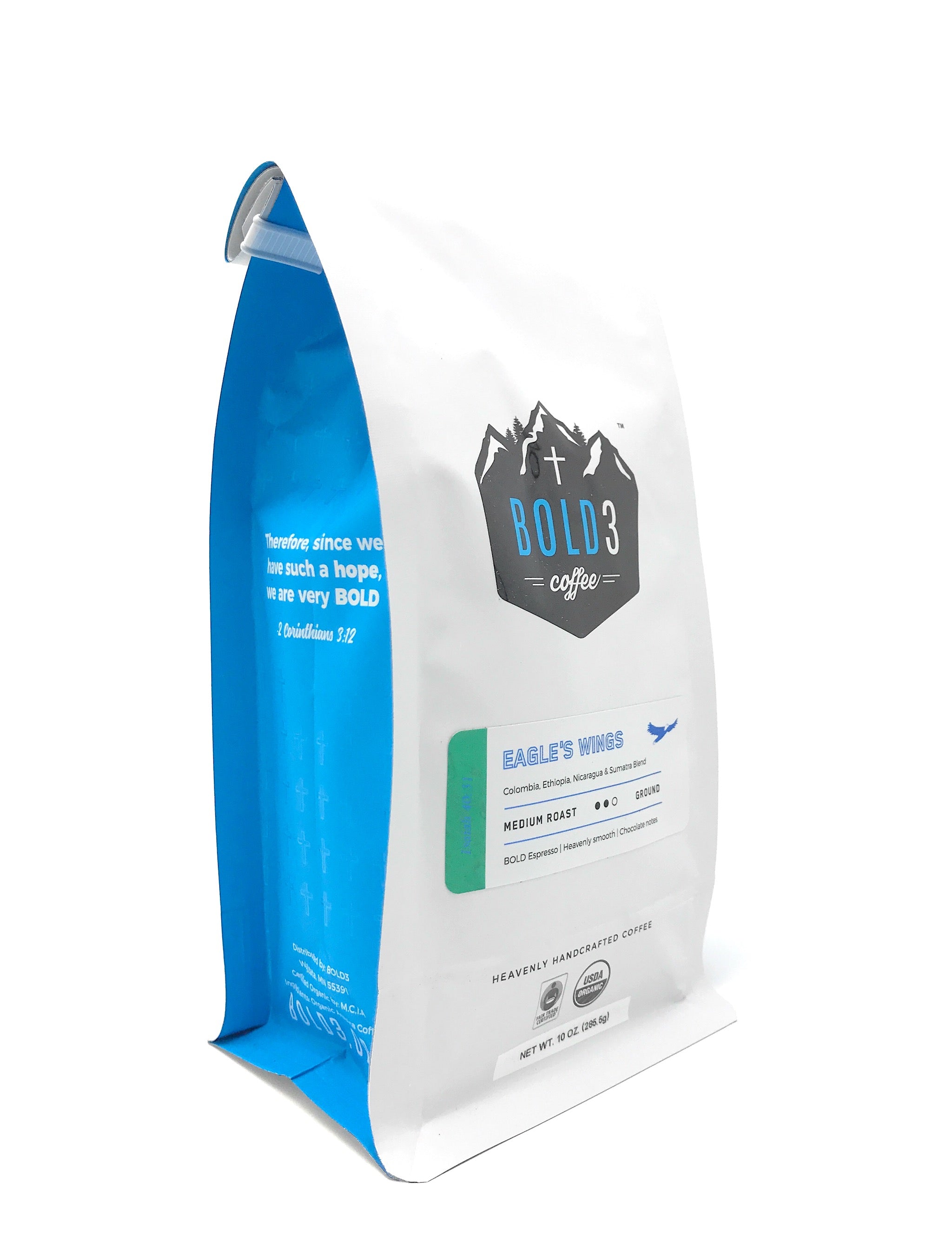 Eagle's Wings, Medium Roast, 10 oz - BOLD3 Coffee