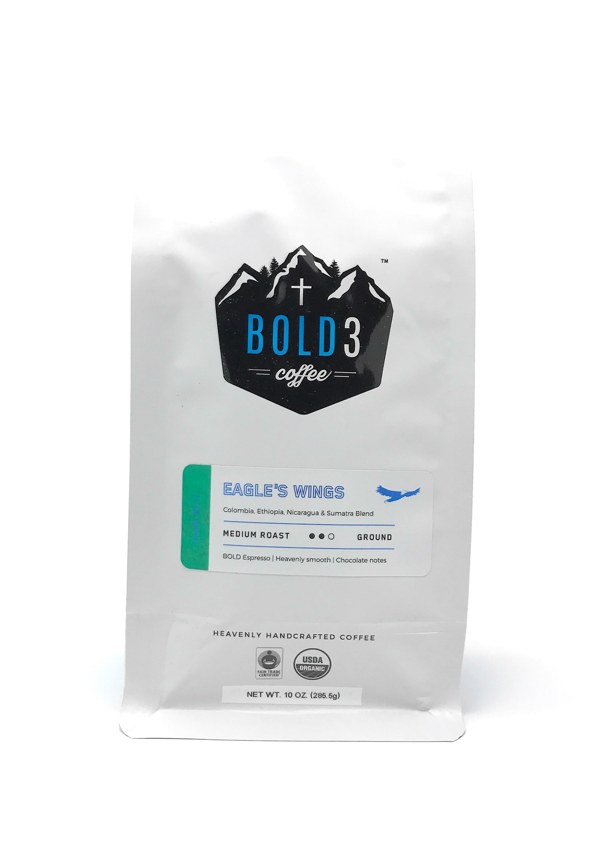 Eagle's Wings, Medium Roast, 10 oz - BOLD3 Coffee