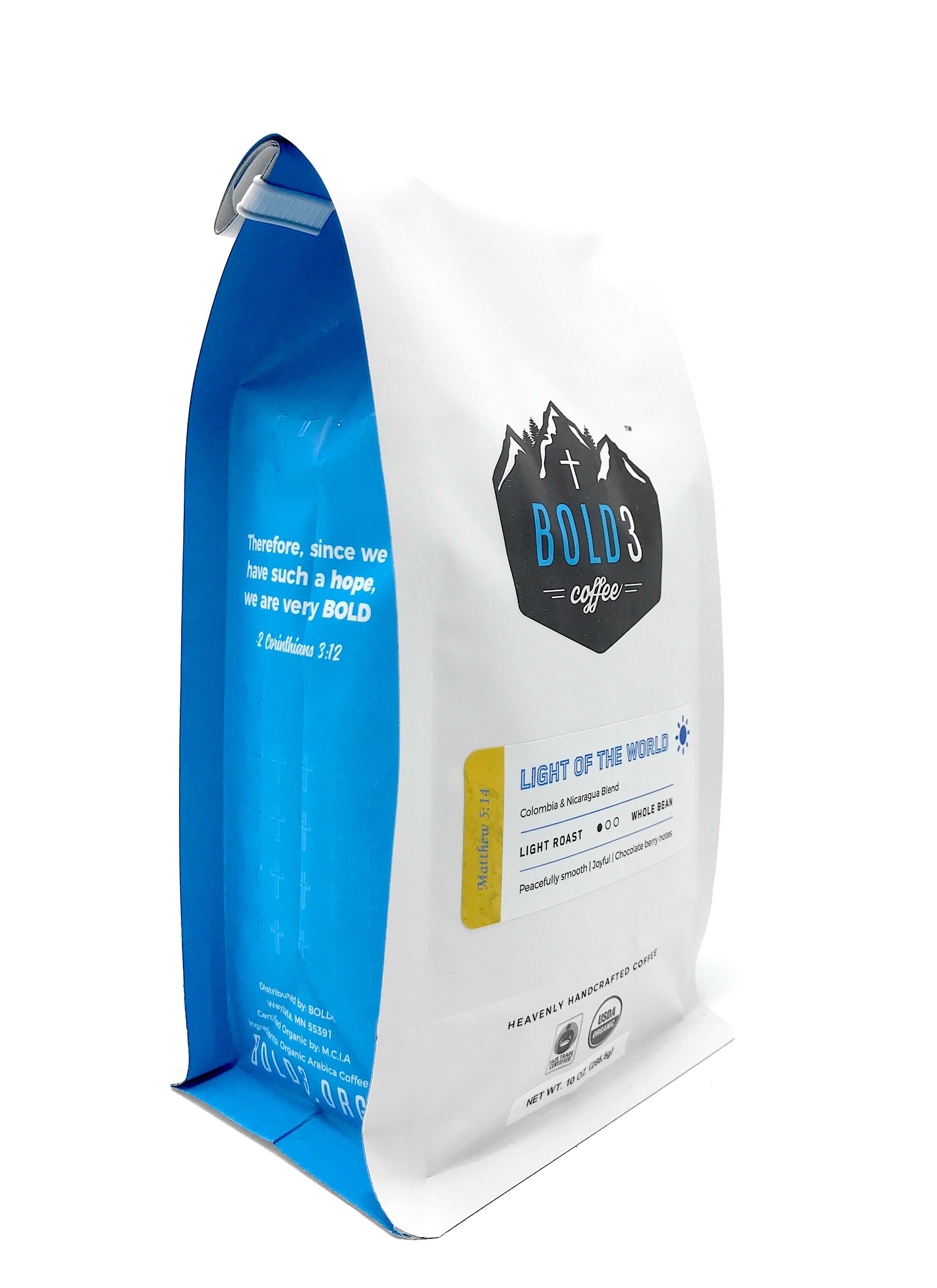 Light of the World, Light Roast, 10 oz - BOLD3 Coffee