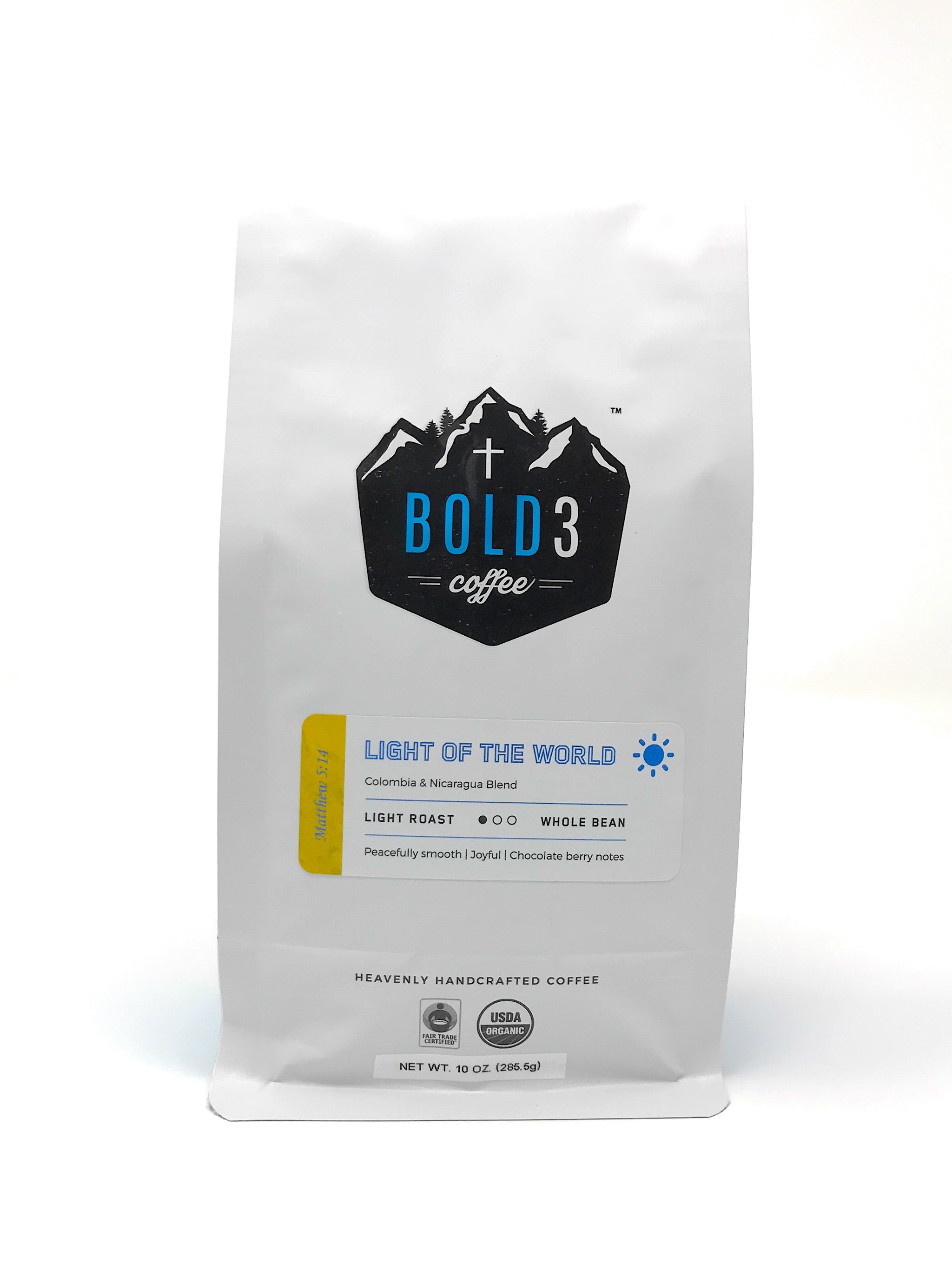 Light of the World, Light Roast, 10 oz - BOLD3 Coffee